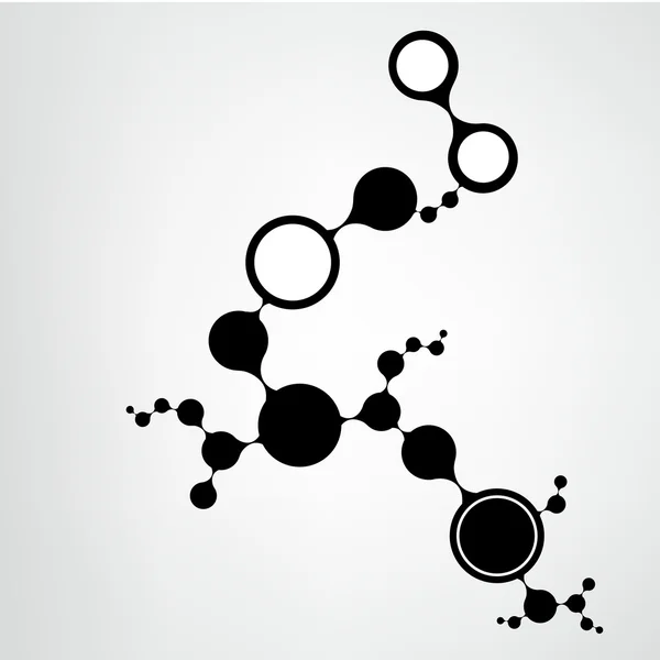Struttura della molecola di DNA sfondo. eps10 illustrazione vettoriale — Vettoriale Stock