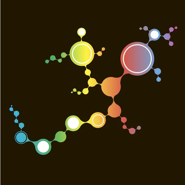 DNA molecuul structuur achtergrond. eps10 vectorillustratie — Stockvector