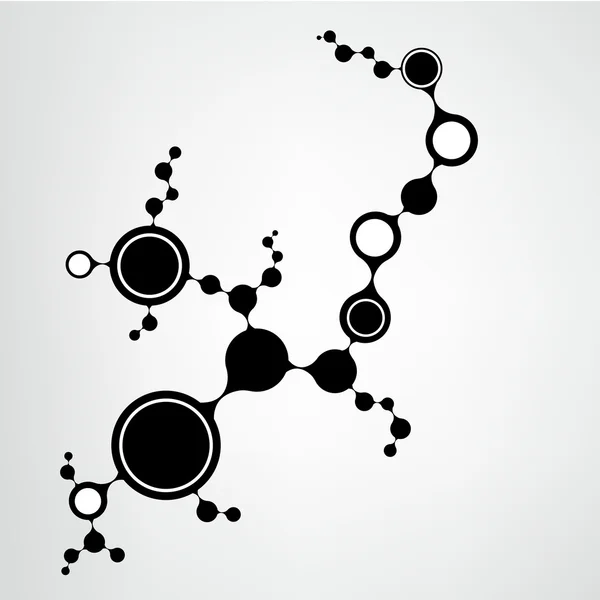 Struttura della molecola di DNA sfondo. eps10 illustrazione vettoriale — Vettoriale Stock