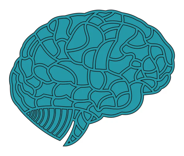 Modelo cerebral. Ilustração do EPS10 — Vetor de Stock