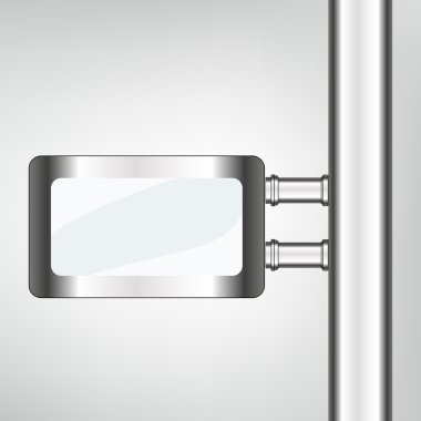 boş kentsel boş billboard illüstrasyon. Yönetim Kurulu eps10 illüstrasyon