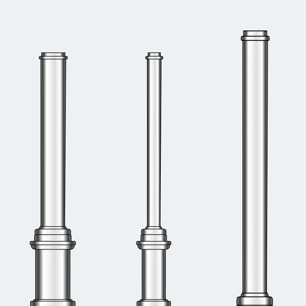 Vector street column model — Stock Vector