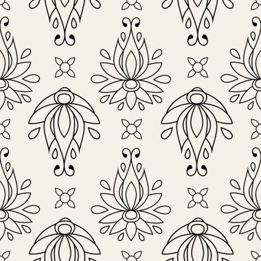 çiçek seamless modeli. doku tüm türü dokular, duvar kağıdı, web sayfası arka planı için kullanılabilir. eps10 formatı vektör çizim