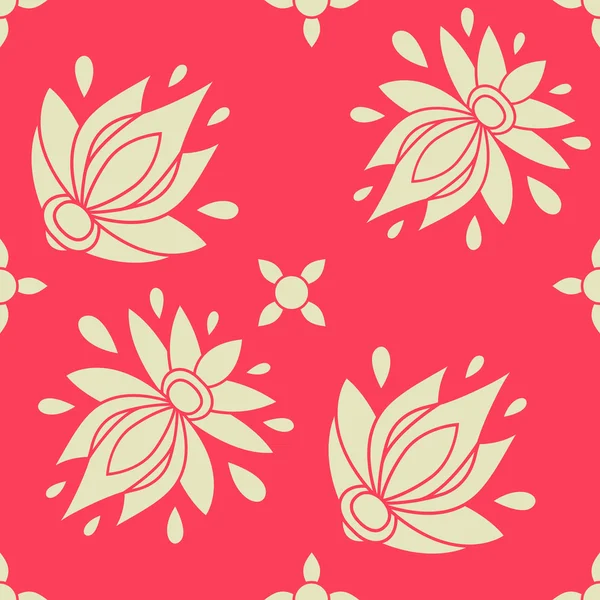 Motif floral sans couture. texture peut être utilisé pour toutes les textures de type, papier peint, fond de page Web. illustration vectorielle au format eps10 — Image vectorielle