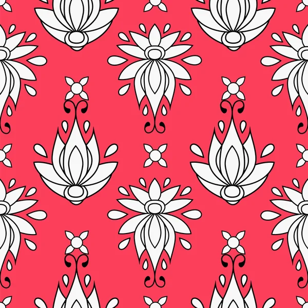 Patrón sin costura floral. textura se puede utilizar para todo tipo de texturas, papel pintado, fondo de página web. ilustración vectorial formato eps10 — Archivo Imágenes Vectoriales