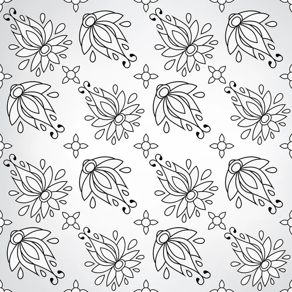 Motif floral sans couture. texture peut être utilisé pour toutes les textures de type, papier peint, fond de page Web. illustration vectorielle au format eps10 — Image vectorielle