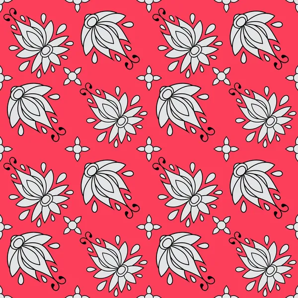 Motif floral sans couture. texture peut être utilisé pour toutes les textures de type, papier peint, fond de page Web. illustration vectorielle au format eps10 — Image vectorielle