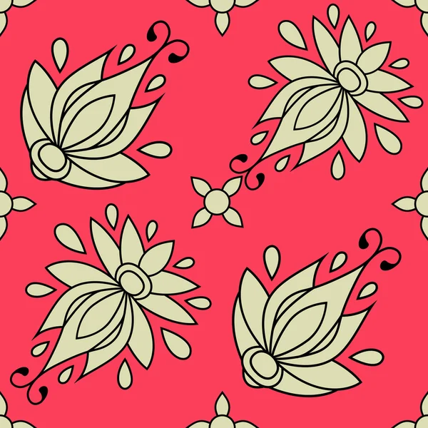 Motif floral sans couture. texture peut être utilisé pour toutes les textures de type, papier peint, fond de page Web. illustration vectorielle au format eps10 — Image vectorielle