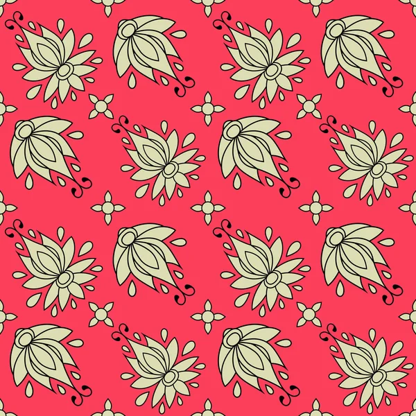 Motif floral sans couture. texture peut être utilisé pour toutes les textures de type, papier peint, fond de page Web. illustration vectorielle au format eps10 — Image vectorielle