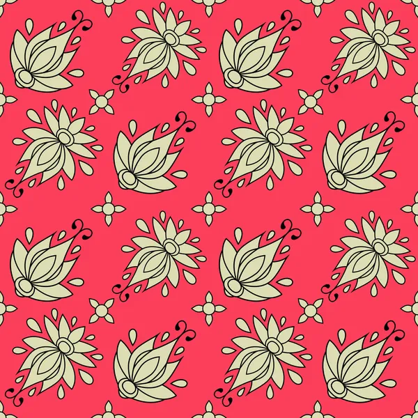 Motif floral sans couture. texture peut être utilisé pour toutes les textures de type, papier peint, fond de page Web. illustration vectorielle au format eps10 — Image vectorielle