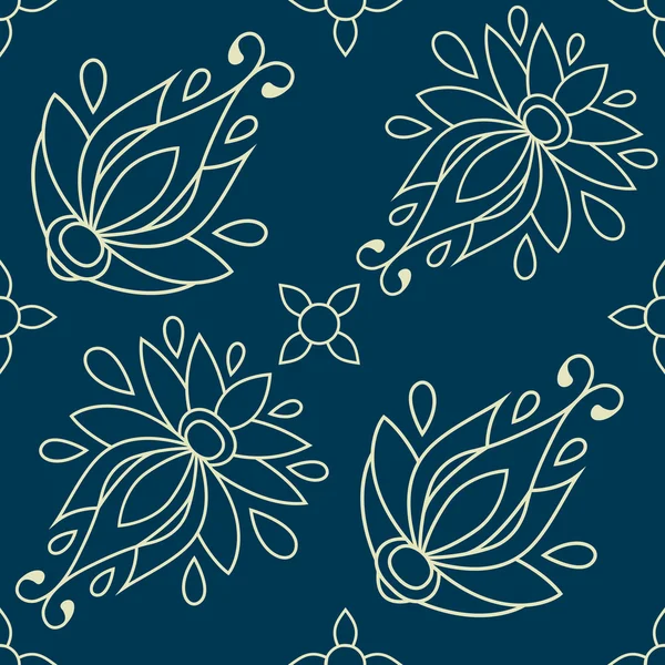 Motif floral sans couture. texture peut être utilisé pour toutes les textures de type, papier peint, fond de page Web. illustration vectorielle au format eps10 — Image vectorielle