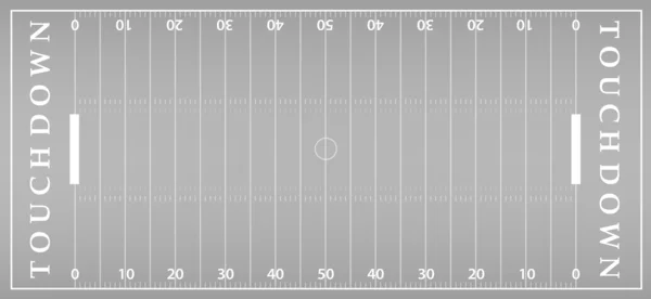 Campo di football americano sfondo con tappeto erboso artificiale. campo di calcio vista dall'alto. eps10 formato vettoriale illustrazione — Vettoriale Stock