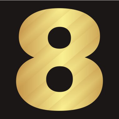 vektör dijital numarası. siyah zemin çizgili resimler