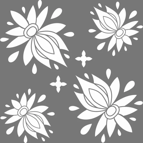 Florales nahtloses Muster. Textur kann für alle Arten von Texturen, Hintergrundbilder, Webseiten-Hintergrund verwendet werden. eps10 Formatvektorillustration — Stockvektor