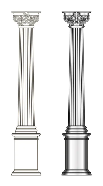 Modelo de columna Grecia — Vector de stock