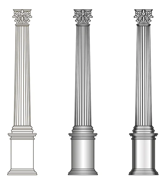 Modelo de columna Grecia — Vector de stock