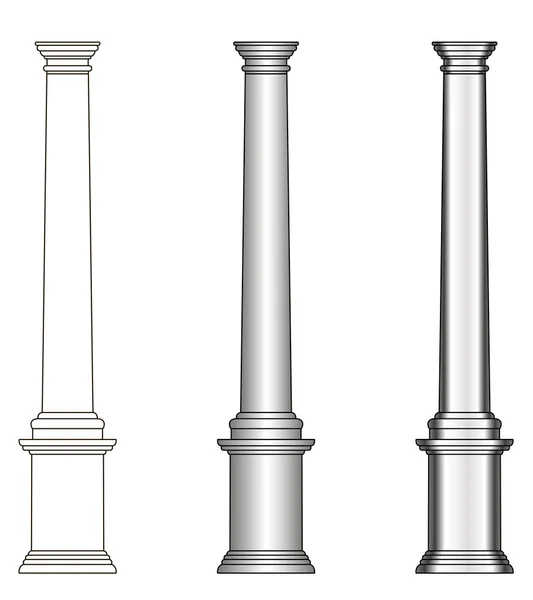 Modelo de columna Grecia — Vector de stock