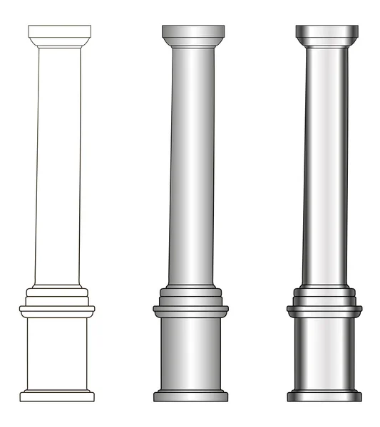 Griekenland kolom model — Stockvector