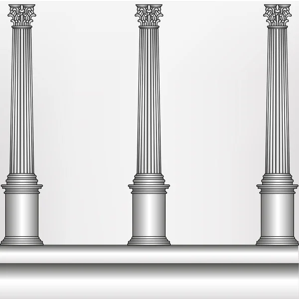Griechisches Säulenmodell — Stockvektor