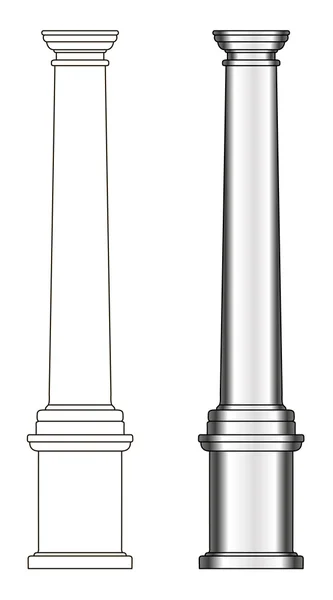 Model kolom Yunani - Stok Vektor