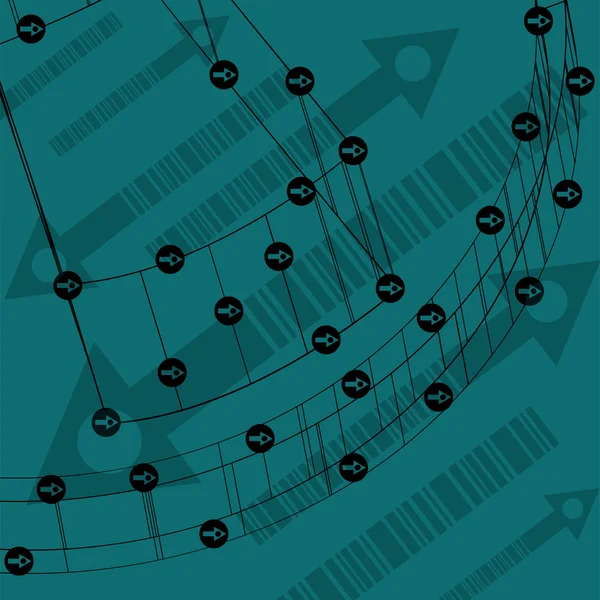 Abstrakte Technologie ausgekleidete Vorlage Hintergrund für Web-Design. eps10 Texturvektorillustration — Stockvektor