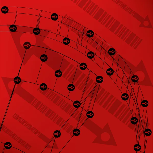 Abstrakte Technologie ausgekleidete Vorlage Hintergrund für Web-Design. eps10 Texturvektorillustration — Stockvektor