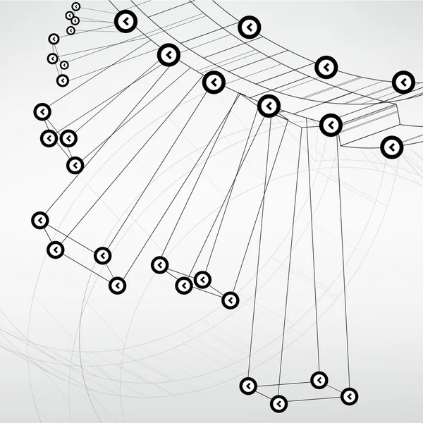 Tecnologia abstrata forrado fundo modelo para web design. eps10 textura ilustração vetorial — Vetor de Stock