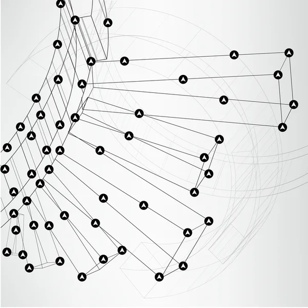 Abstrakte Technologie ausgekleidete Vorlage Hintergrund für Web-Design. eps10 Texturvektorillustration — Stockvektor