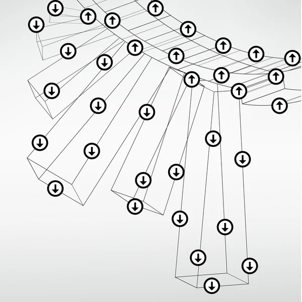 Abstrakte Technologie ausgekleidete Vorlage Hintergrund für Web-Design. eps10 Texturvektorillustration — Stockvektor