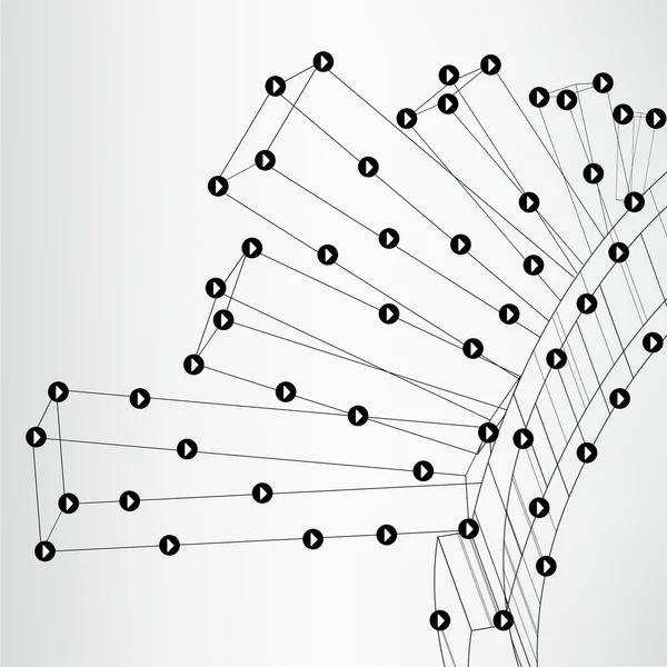 Abstrakt teknik fodrad mall bakgrund för webbdesign. eps10 textur vektor illustration — Stock vektor