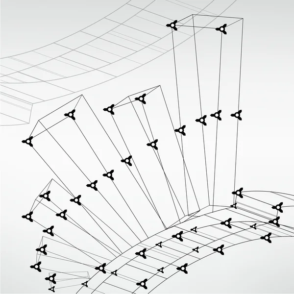 Abstrakte Technologie ausgekleidete Vorlage Hintergrund für Web-Design. eps10 Texturvektorillustration — Stockvektor