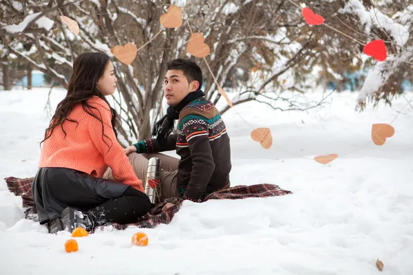 Asiatische Paar in der Liebe — Stockfoto