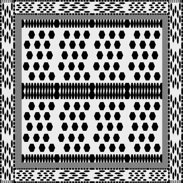 Decoration Trapezoid Shape Form Pattern Black White Tone Classic Striped — ストック写真