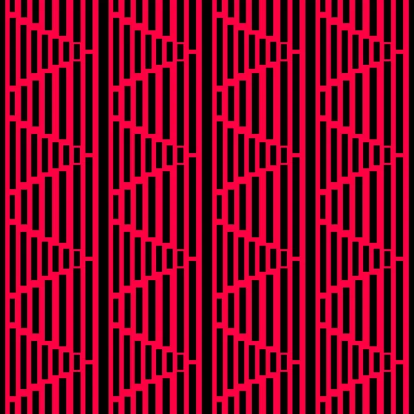 Black Sqare Bars Form Pattern Red Background Classic Stripe Fashion — ストック写真