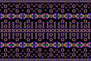 The decoration of colorful geometric shape form a pattern to be beautiful stripe,fashion art design