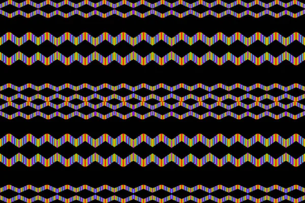 Decoration Colorful Geometric Shape Form Pattern Beautiful Stripe Fashion Art — Foto Stock