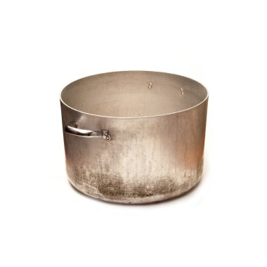 büyük metal sausepan pot pişirme