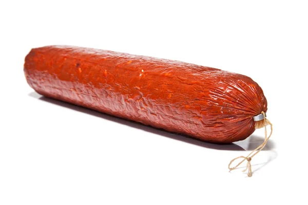 Большая колбаса чоризо — стоковое фото