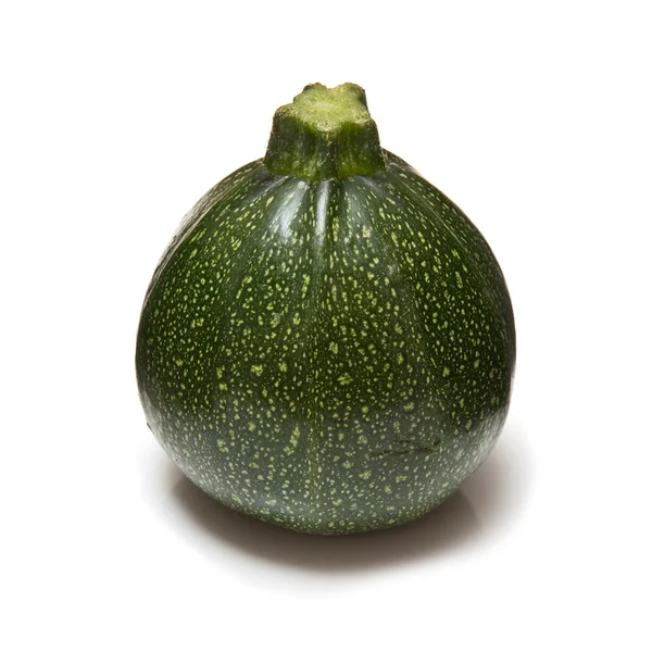 Globe courgette isolated on a white studio background. — Stockfoto