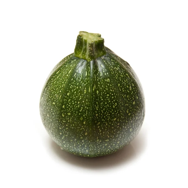 Globe courgette isolated on a white studio background. — Stockfoto