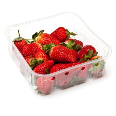 çilek beyaz stüdyo özgeçmişlerine izole.