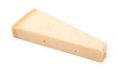 İtalyan grana padano peynir beyaz stüdyo arka plan üzerinde.