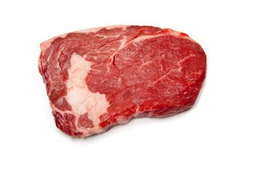 bir beyaz stüdyo arka planda izole kaburga eti.