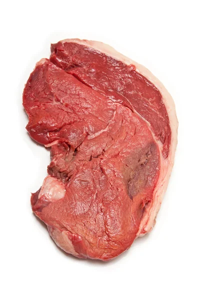 Large Rump steak isolated on a white studio background. — Stock Photo, Image