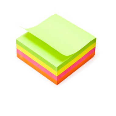 bir beyaz stüdyo arka planda izole Not.