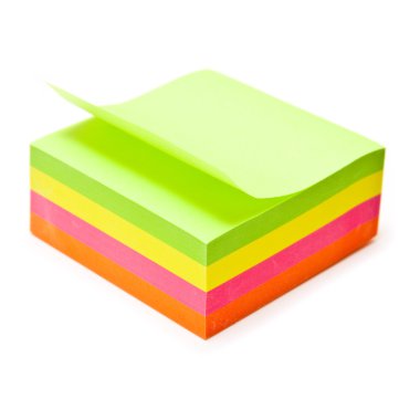 bir beyaz stüdyo arka planda izole Not.