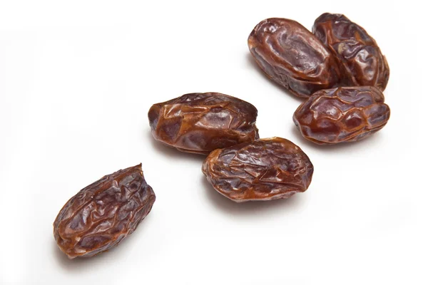 Medjool dates isolated on a white studio background. — Stock Photo, Image