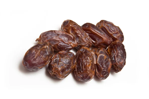 Medjool dates isolated on a white studio background. — Stock Photo, Image