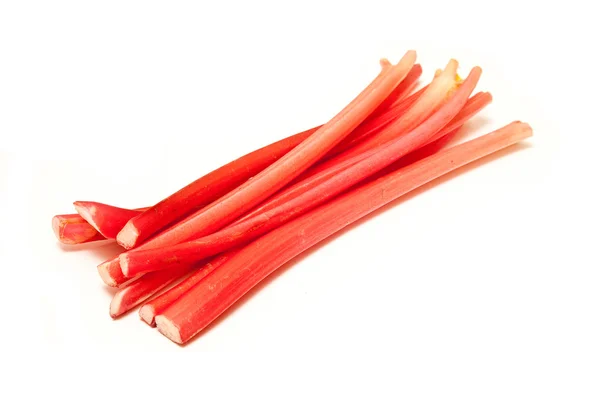 Rhubarb sticks or stalks uncooked — Stock Photo, Image