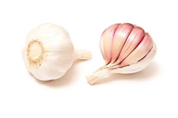 Rose or pink garlic bulbs — Stock Photo, Image